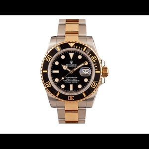 SUBMARINER ROLEX 116613 BLACK BEZEL